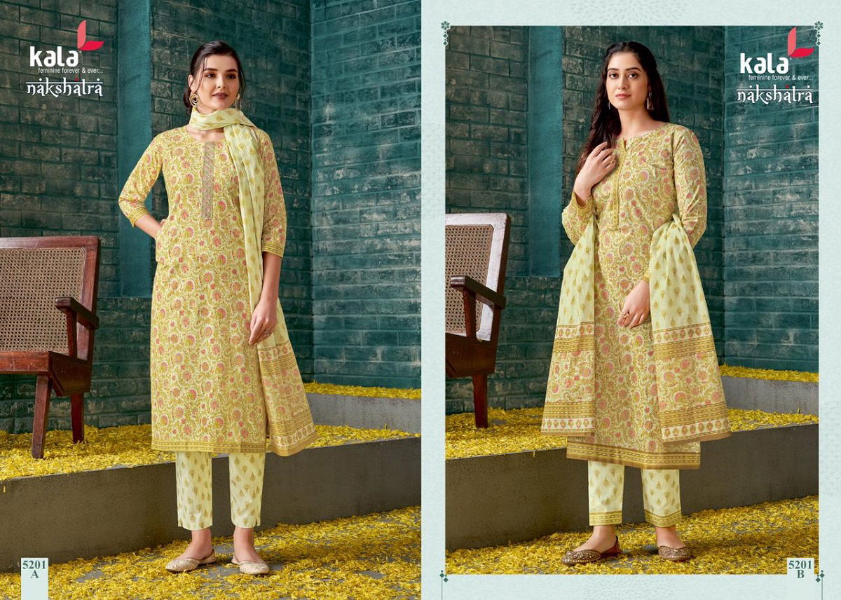 Kala Nakshatra Vol 1 Printed Cotton Readymade Dress Catalog
